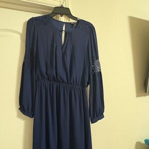 Elegant Navy Blue Dress